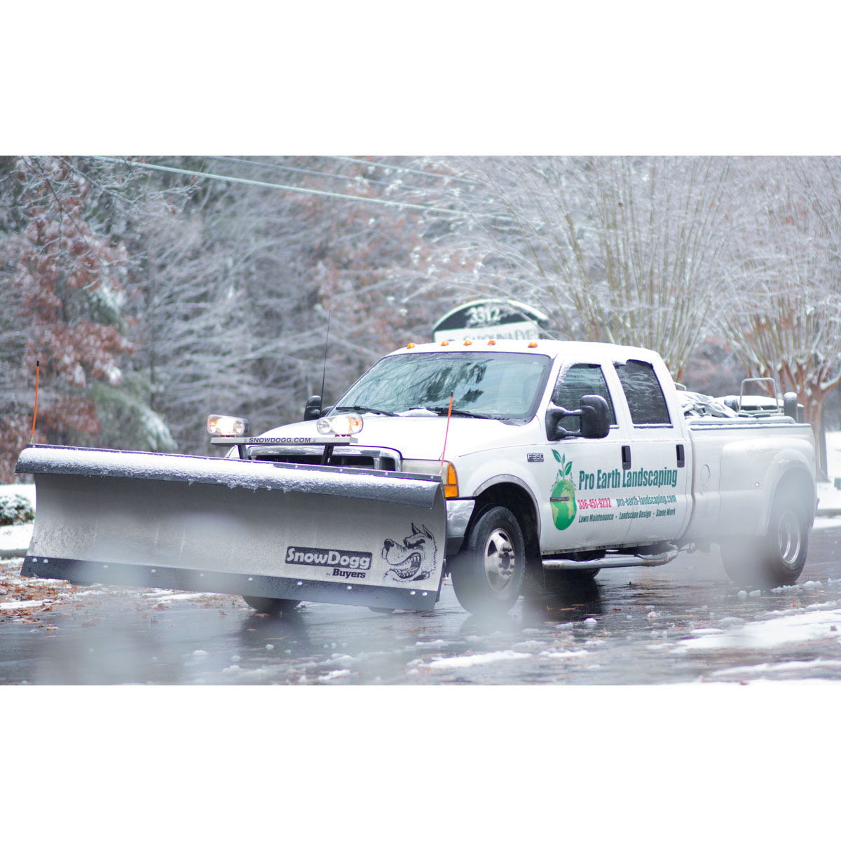 Greensboro North Carolina's snow plow and ice melt service
